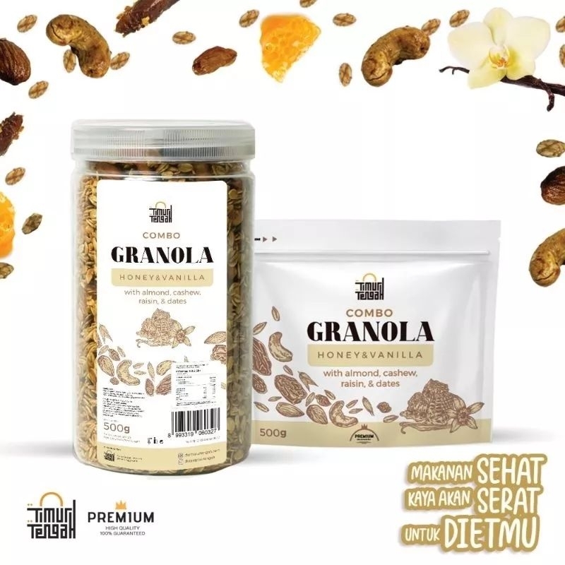 

[READY] ❤ Granola Vanilla Honey 500gr Sereal Makanan Sehat
