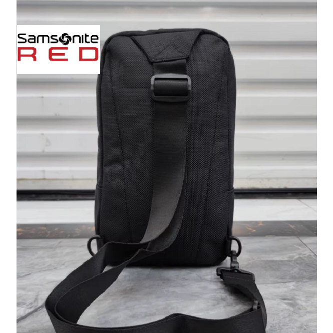 Tas Bahu pria wanita terbaru Sling Bag Black Samsonite Red LYMANE HS9