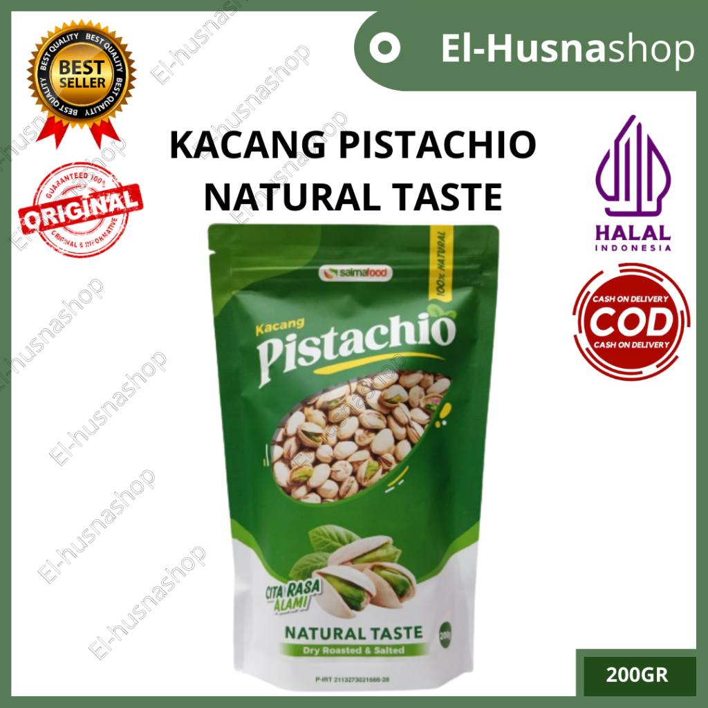 

Kacang Pistachio 200gram Oleh Oleh Haji Umrah Natural Taste Asli Original