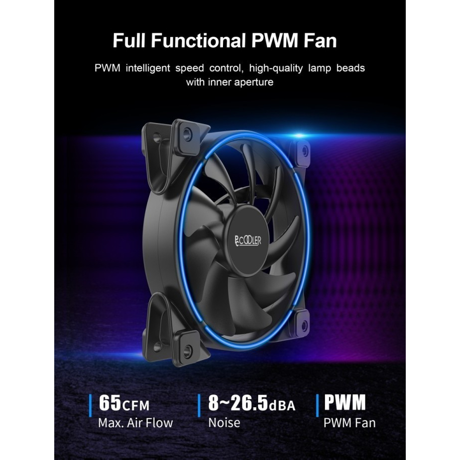 PCCooler GI X6B V2 BLACK Edition Tower Cooler with 6 Heatpipes