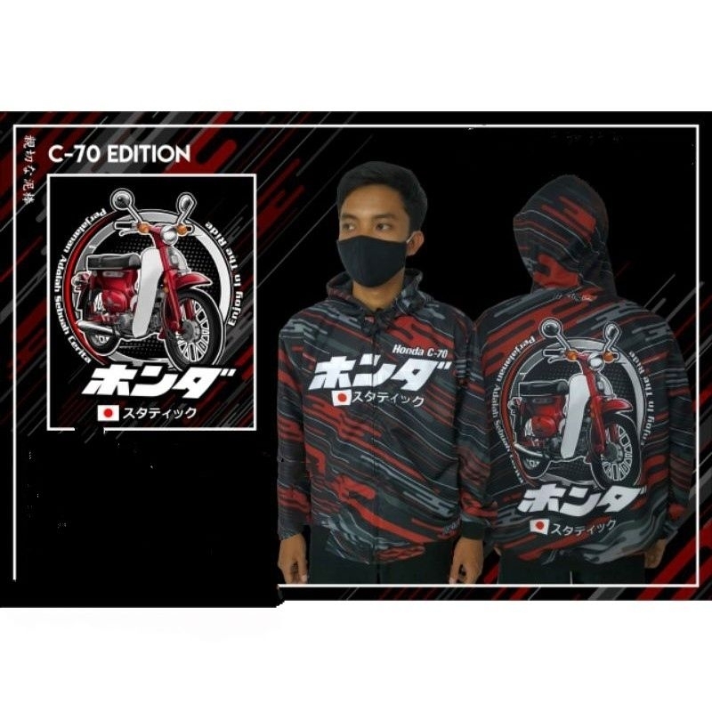 (COD) JAKET RACING HONDA GANK C70 NEW ORIGINAL