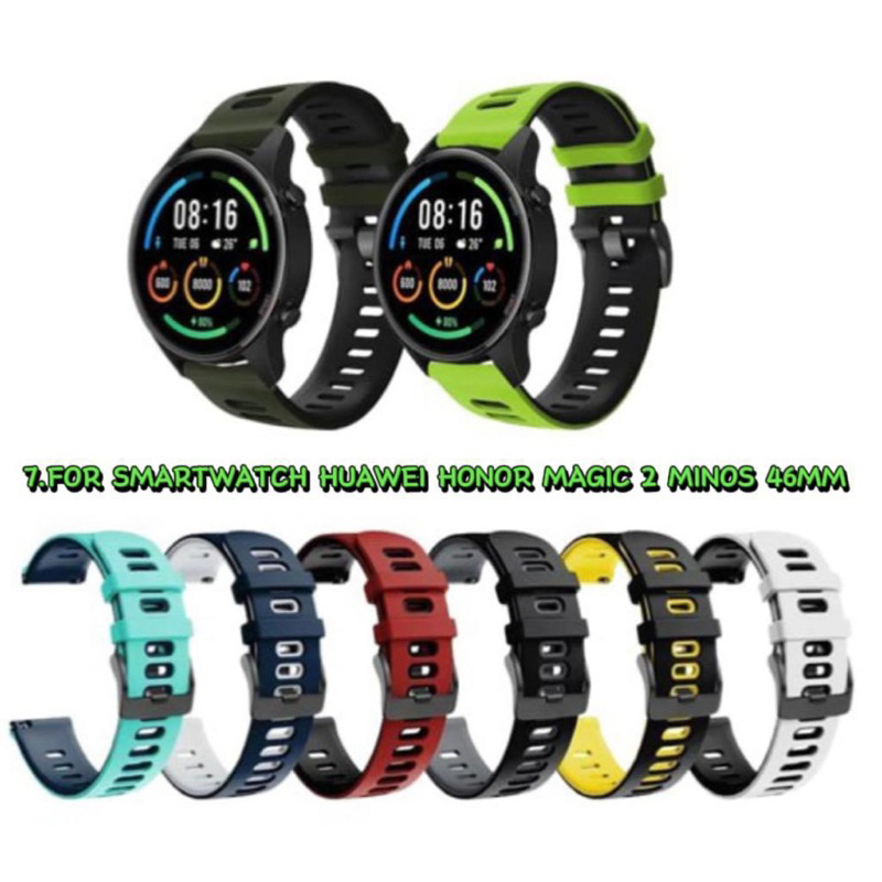 Strap / Tali Smart Watch For Huawei Honor Magic 2 Minos 46mm - 22mm Silicone
