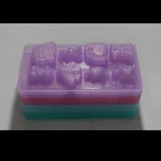 Cetakan Agar Puding / Cetakan Es Jelly / Cetakan Coklat 8 Motif Karakter Animal