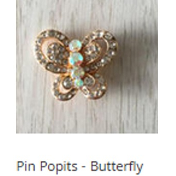 PIN POPITS KW BUTTERFLY GOLD