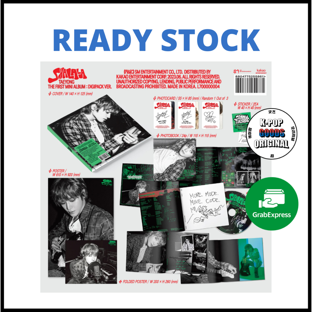 [READY STOCK] TAEYONG - SHALALA (1ST MINI ALBUM) + POSTER
