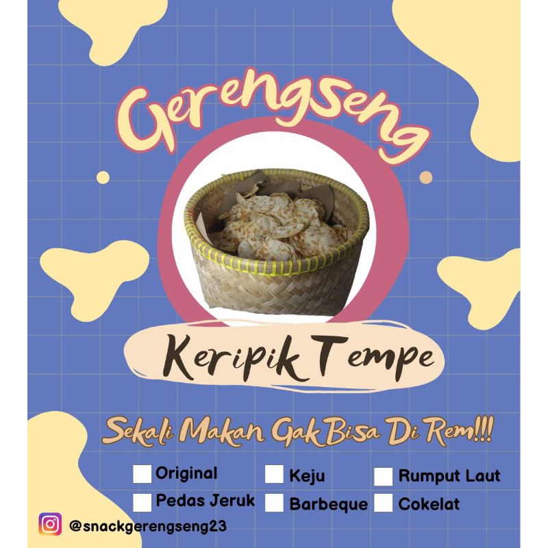 

Keripik Tempe Sagu - 1Kg