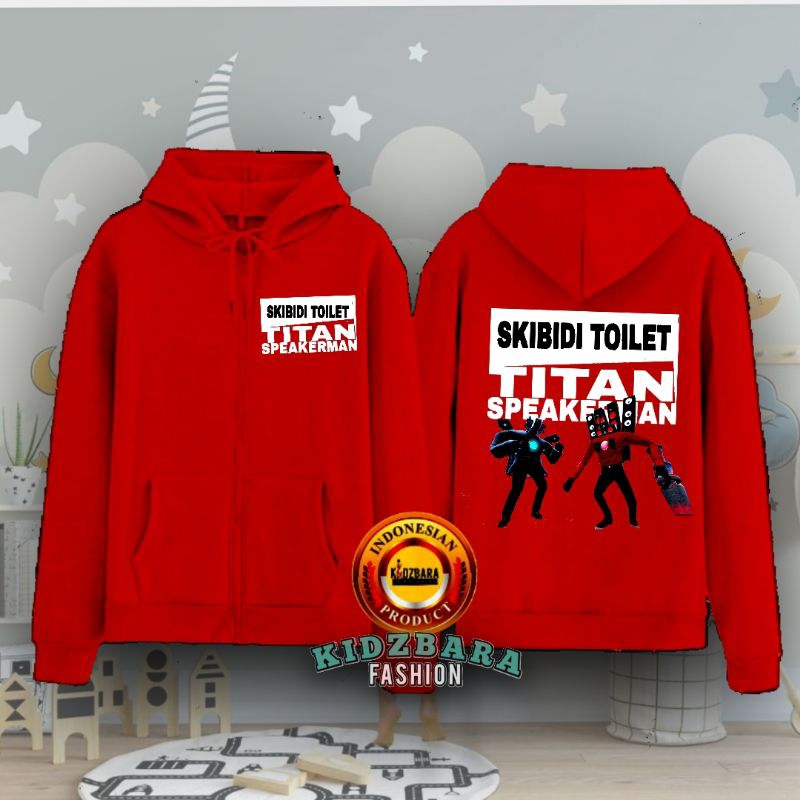 SKIBIDI TOILET HOODIE ZIPPER ANAK KARAKTER CAMERAMAN BOSS SKIBIDI TOILET