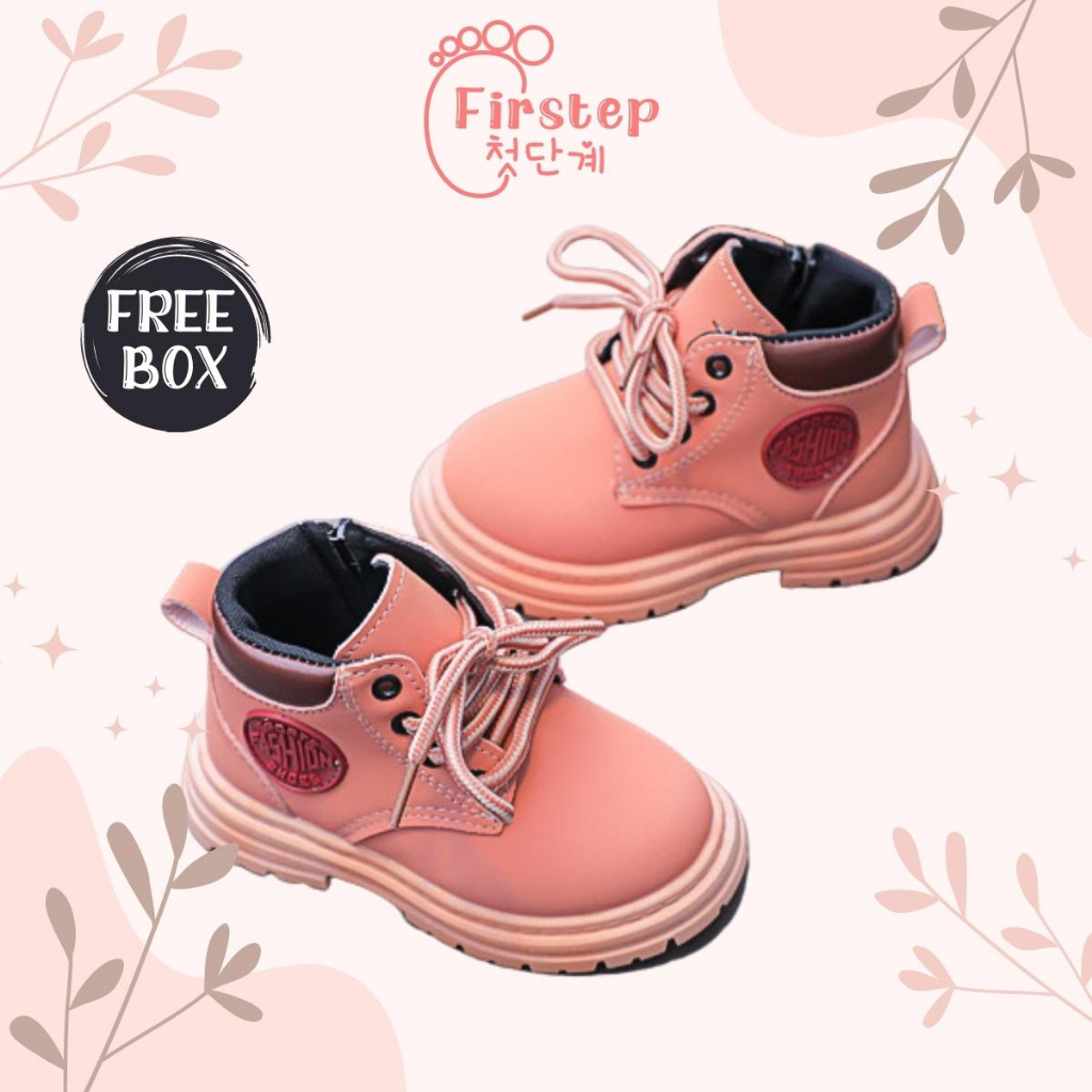 Firstep ❤️ Sepatu Boots Anak Import Sepatu Anak perempuan 1-7 Tahun FS138