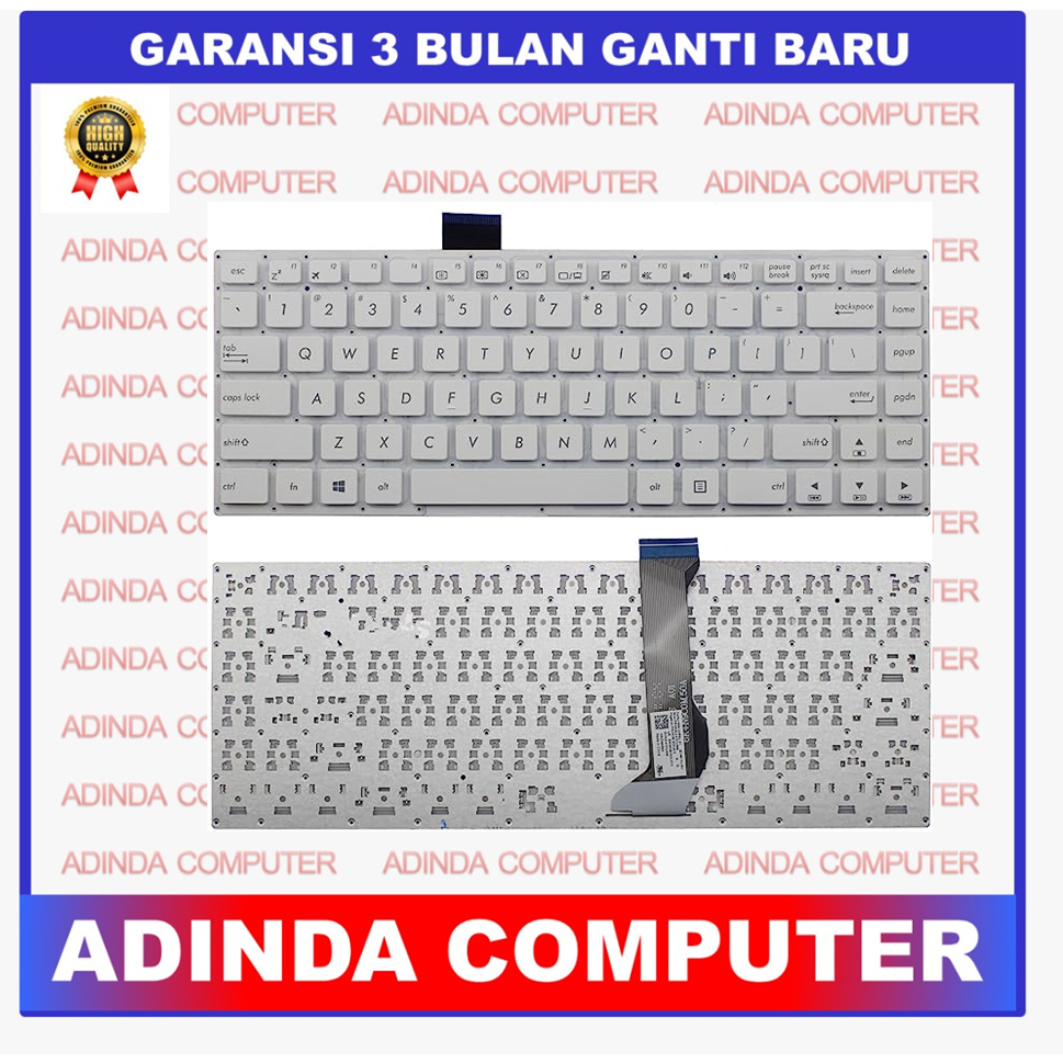 Keyboard Asus E402 E402M E402MA E402S E402SA E403 E402N E403S E403SA E402W E402WA Putih White