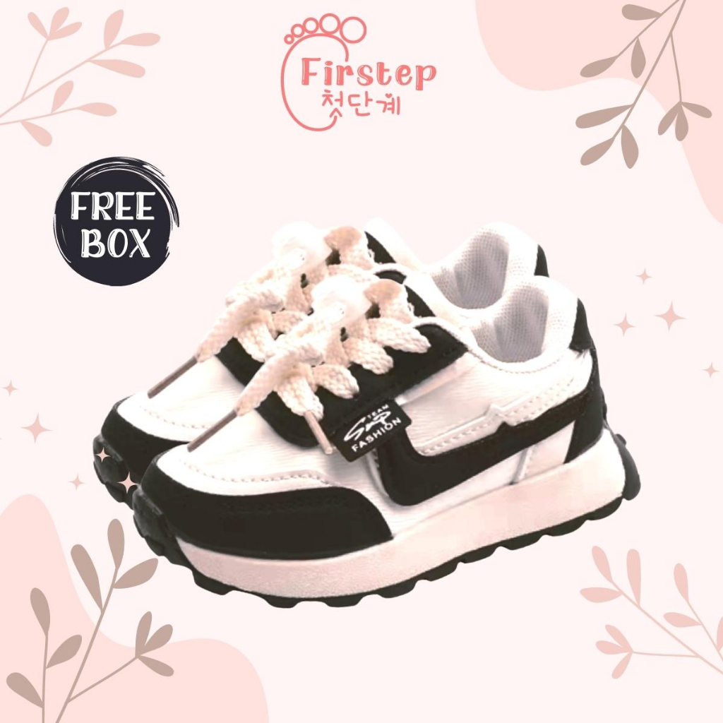 Firstep ❤️ Sepatu Anak Perempuan Sneaker Anak Sepatu Anak Laki Laki Import Premium Quality FS159