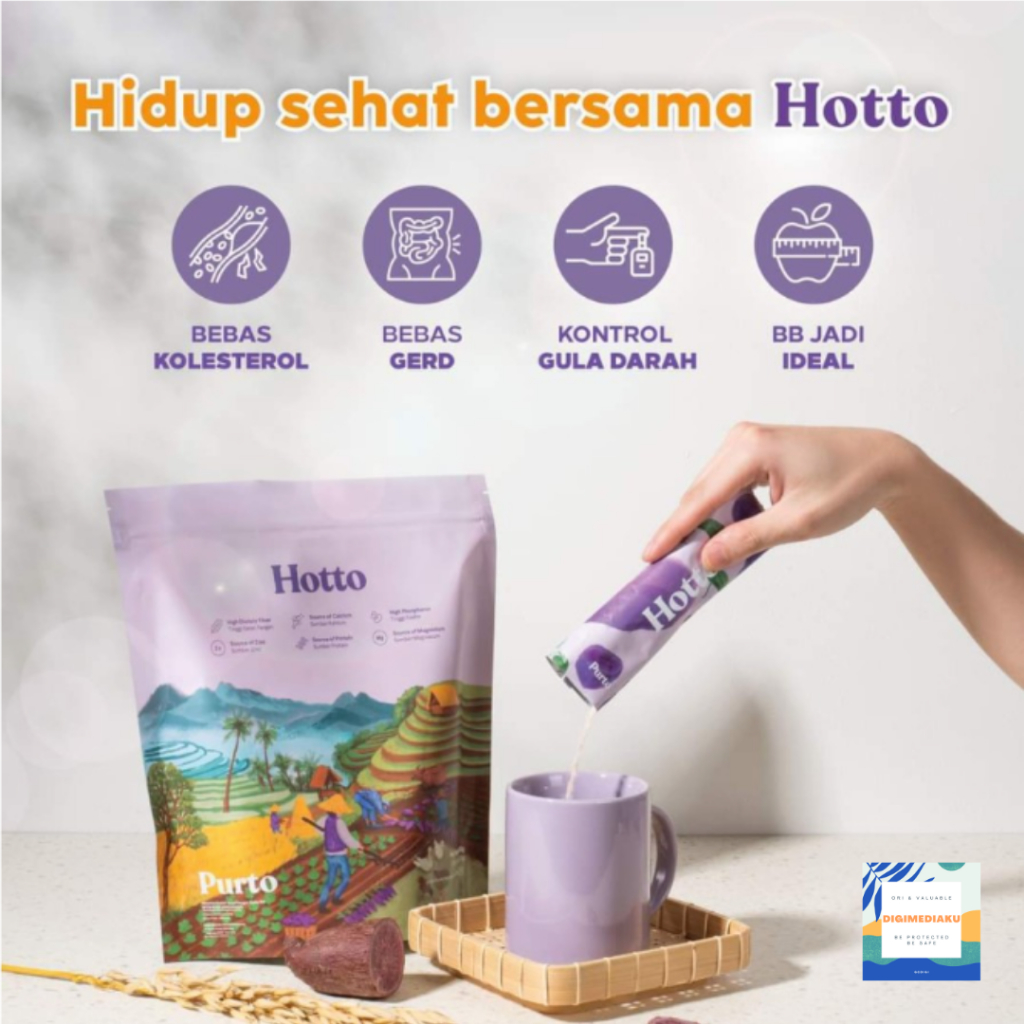 Hotto Purto Multigrain with Purple Potato 3 Sachet Meal Replacement
