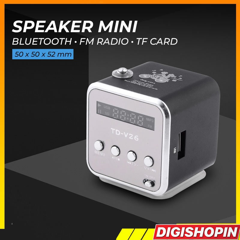 Speaker Mini Portabel Bluetooth FM Radio TF Card Speaker Bluetooth Mp3 Player Spiker