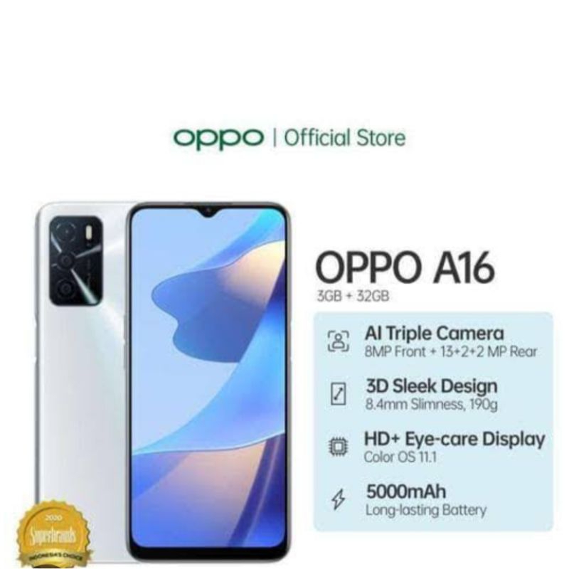 Hp oppo A16 ram 4