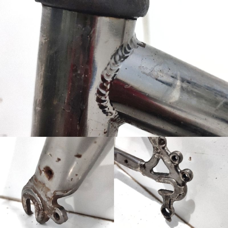 frame fork sepeda commuter vintage MTB federal jadul lady Raleigh Usa chromoly bekas