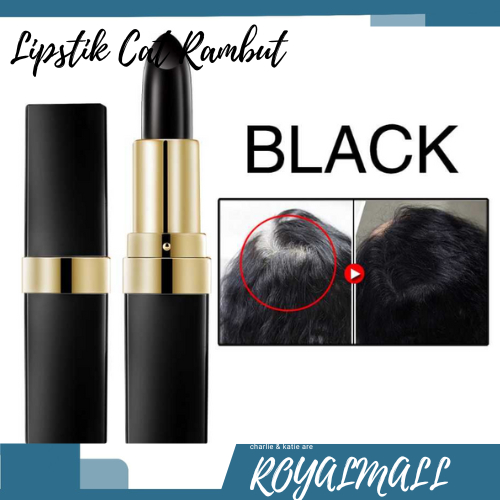 Lipstik Cat Rambut Uban Penghitam Bright Hair Dye Pen / Lipstik Pena Pen Pewarna Cat Cet Semir Pengh