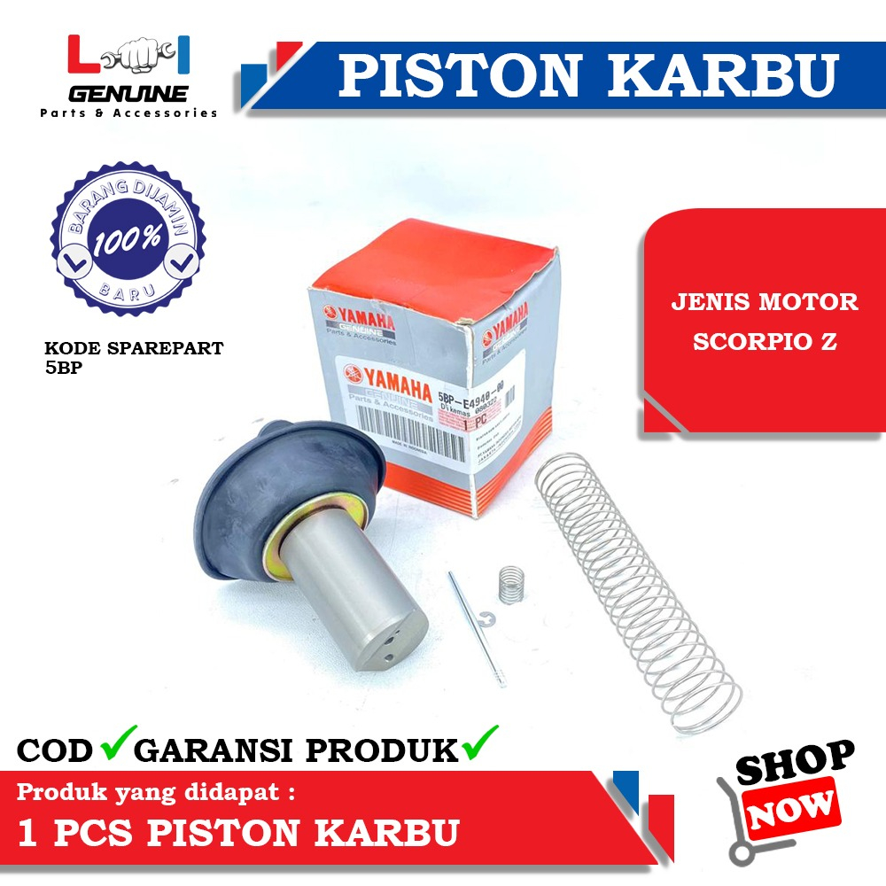 -LOI- VACUM KARBURATOR DIAGFRAGMA KARBURATOR ASSY KARET PISTON KARBU SCORPIO Z 5BP