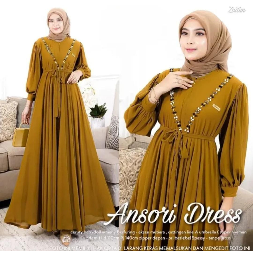 LANGSUNG KIRIM GAMIS CERUTY PAYET JUMBO BB [ 125-150 KG] Gamis Wanita Kekinian Busui Friendly Gaun Pesta muslimah Ceruty Babydoll Aksen Mutiara Baju Wanita FREE BROSS muslim kondangan  mewah  dress