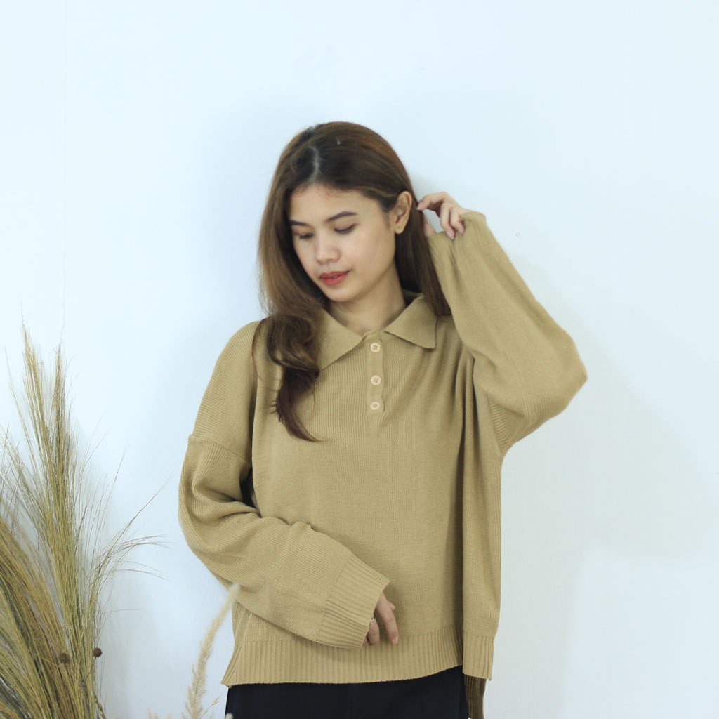 Enzy Sweater Korean Style • Atasan sweater rajut