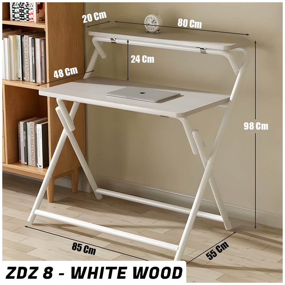 Meja Laptop Lipat Adjustable Portable Rotate Laptop Desk / Meja Komputer/ Meja Belajar Kerja/ Meja Minimalis - FHS