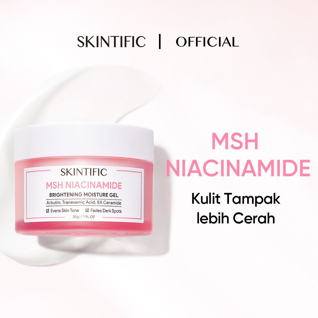 SKINTIFIC - 5X Ceramide Barrier Repair Moisturize Gel Moisturizer MSH Niacinamide Brightening Moisturizer Glowing Moisture Gel 30g