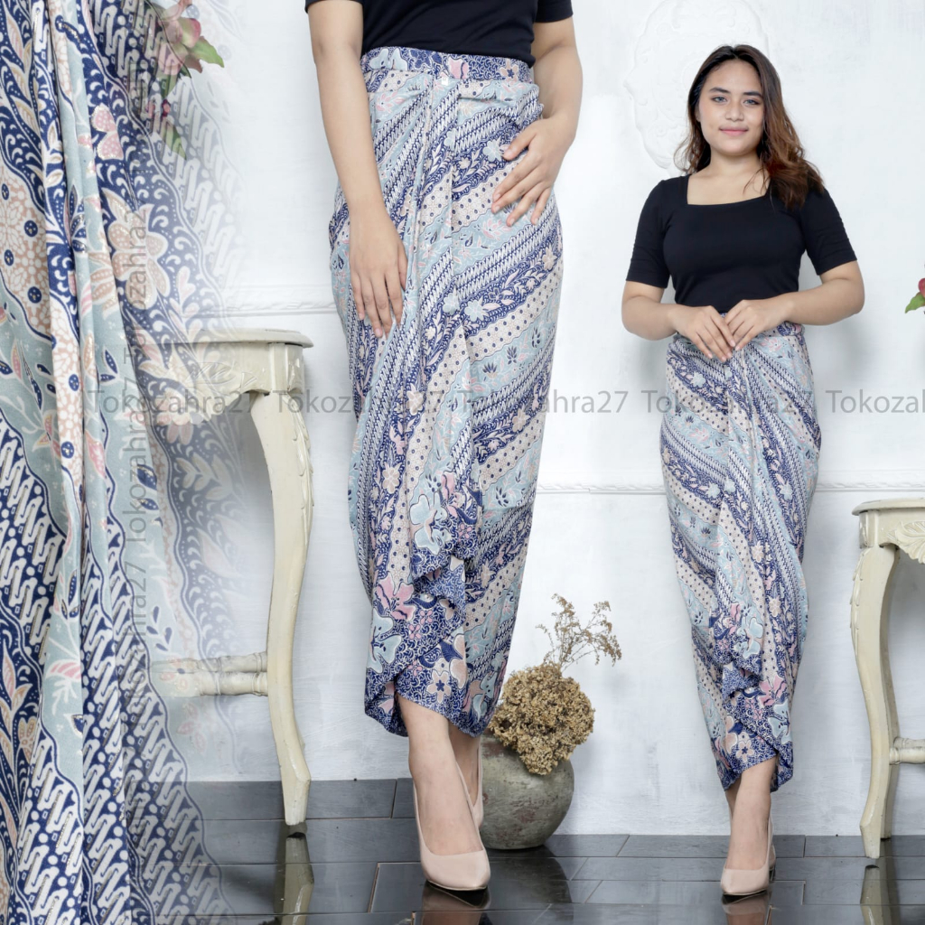 Rok Rempel Batik Pinggang Karet Jumbo MOTIF SEKAR