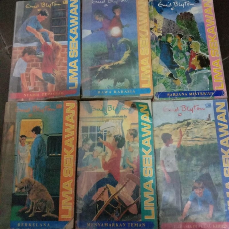 BUKU CERITA 5 SEKAWAN BEKAS MURAH