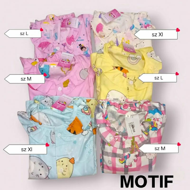 SETELAN KATUN MOTIF KARTUN DAN MOTIF MIXUE