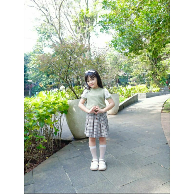 JISOO SKIRT 1-5 TAHUN ROK ANAK PEREMPUAN