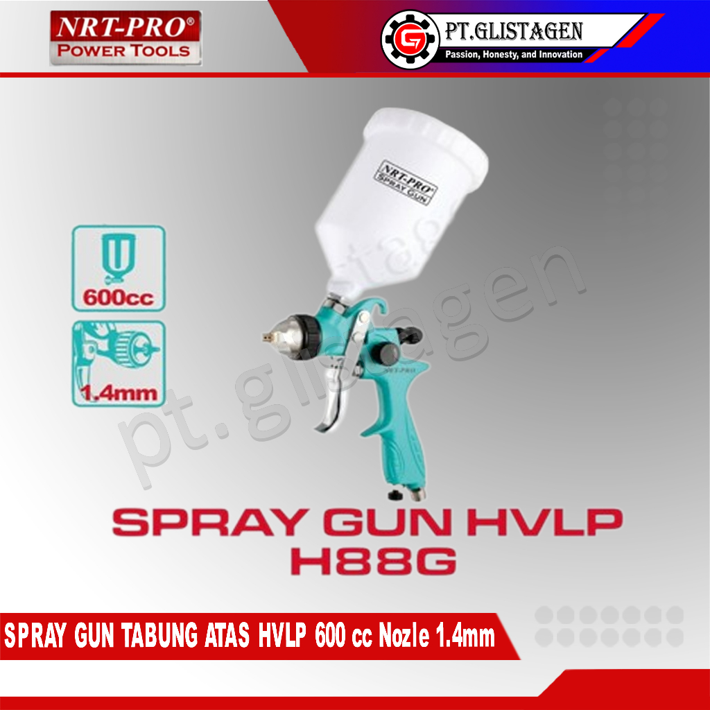 Spray Gun HVLP Alat Semprot Cat Low Pressure SHOGUN NRT-PRO H88G H77G