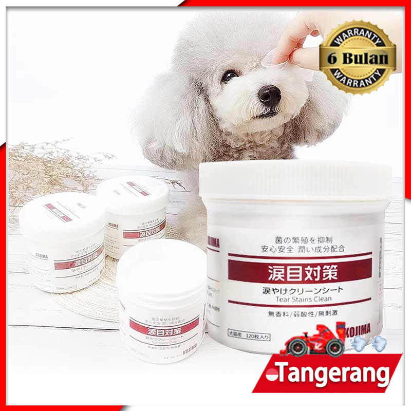 120pcs Pet Eye Wipes Kojima Japan Pembersih Tear Stain Mata Anjing Kucing