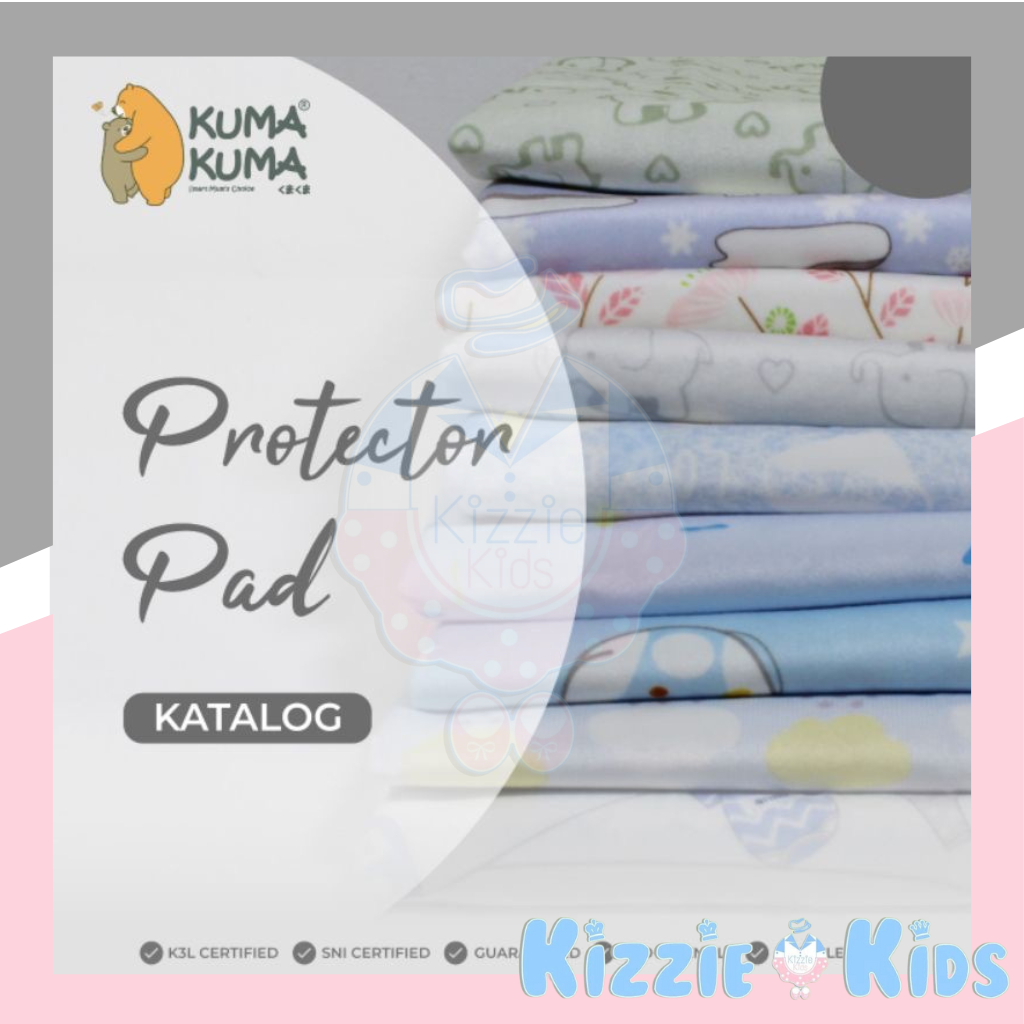 Kuma-Kuma Protector Pad/Perlak Waterproof/Perlak Bayi 90x70cm