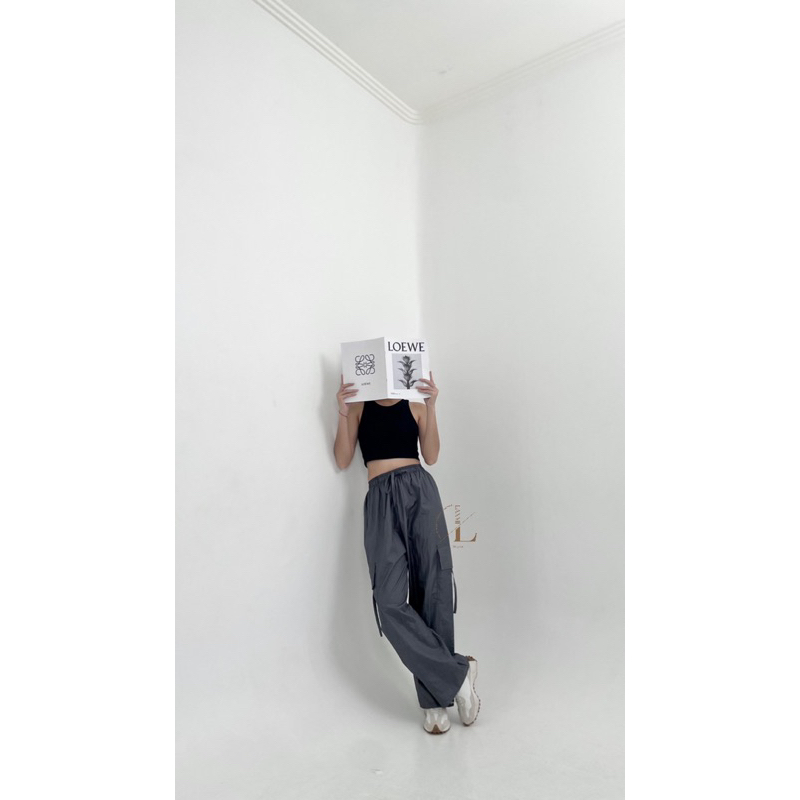 [LAXMI] Aluna Cargo Pants // Celana Cargo Parasut // Cargo Highwaist