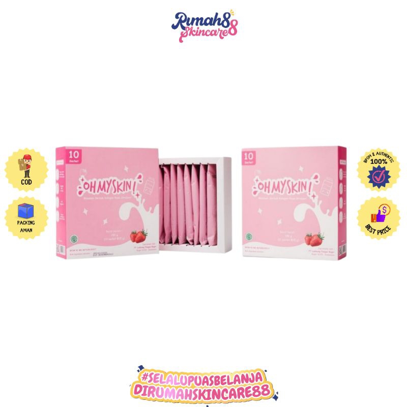 RSC 88 - OH MY SKIN  Collagen Drink Minuman Collagen Pemutih Badan Dan Glowing (10 SACHET/BOX) BPOM