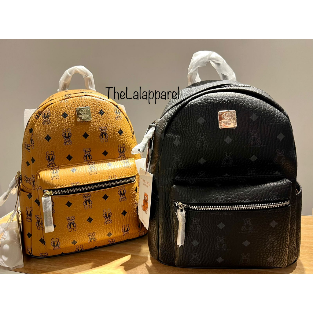 Backpack / Ransel TTWN Bear Backpack Brown/Black ORIGIN