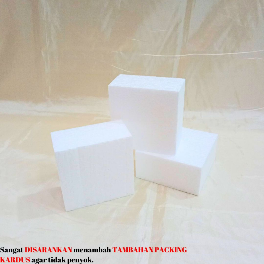 Gagang Gabus Buket / Styrofoam Buket Kotak ( Snack, Money Bucket, Dll) Uk 10 x 10 x 5