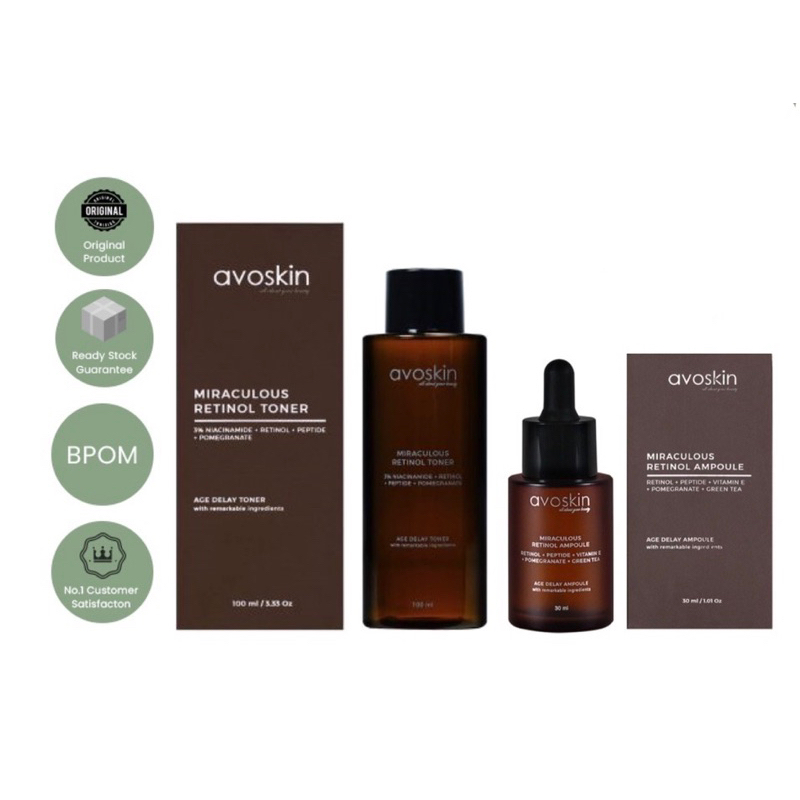 Avoskin Miraculous Retinol Series | Avoskin Miraculous Retinol Toner 100ml | Avoskin Miraculous Reti