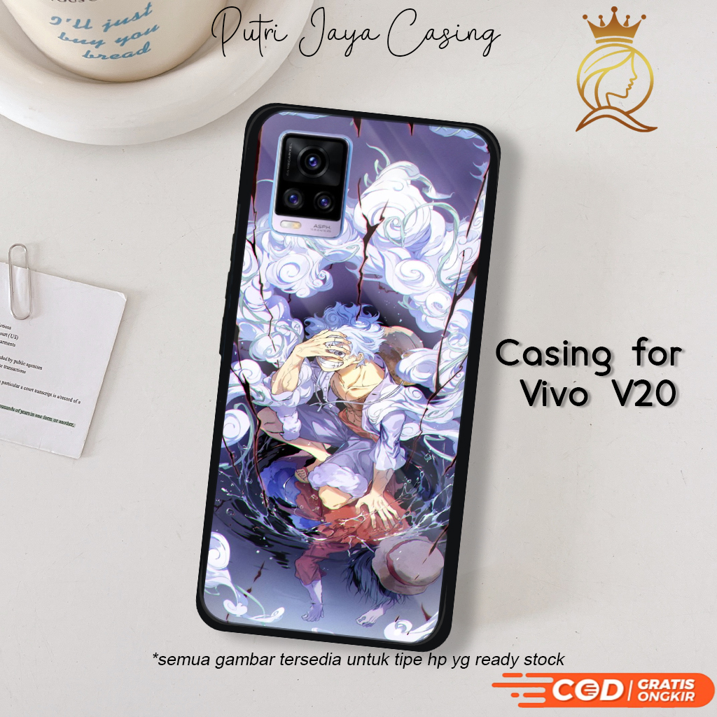 Casing Vivo V20 Terbaru AnimeLuffy08 Case V20 Hardcase Softcase Glossy Kesing Terlaris PutriJayaCase