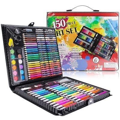 [COD] 150 Pcs Pensil Warna Art Set Full Crayon Anak Alat Seni Lukis Gambar