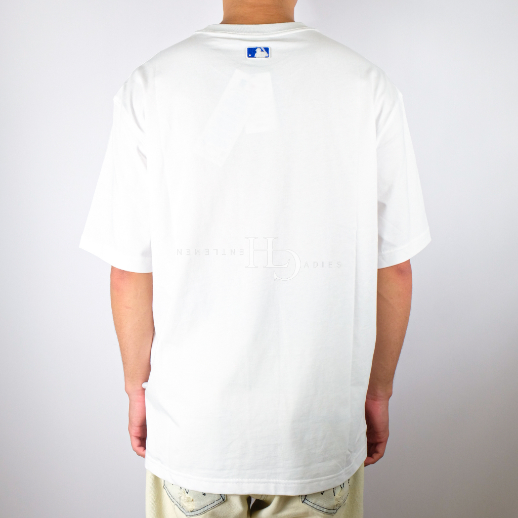 MLB LA Dodgers Cube Monogram Overfit Tee White