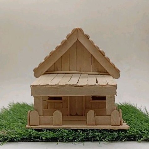 Miniatur Rumah Adat Betawi  stik es krim