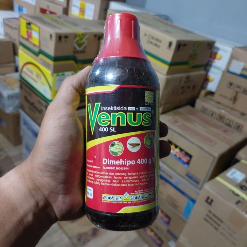 INSEKTISIDA VENUS 400 SL 500 ML PENGENDALI PENGGEREK DAN PENGHISAP POLONG DAUN PADA KEDELAI