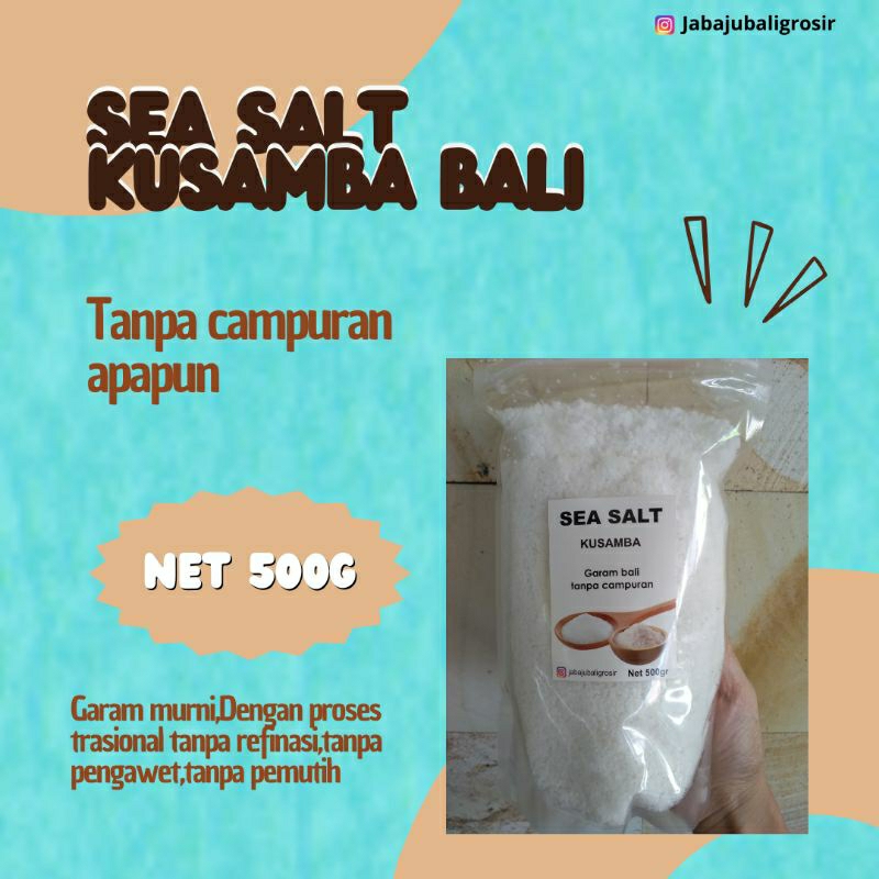 

Garam KUSAMBA 500g bali/garam bali organik