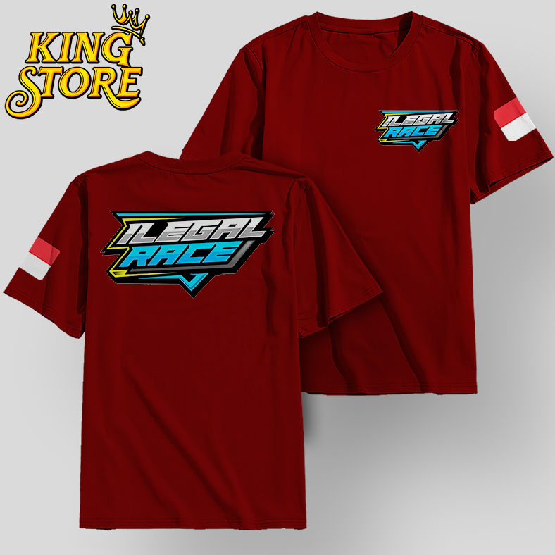 DTF - ILEGAL RACE | ILEGAL | PUTIH KAOS RACING | KAOS RACING | KAOS FULL SPONSOR | KAOS MEKANIK AMAT