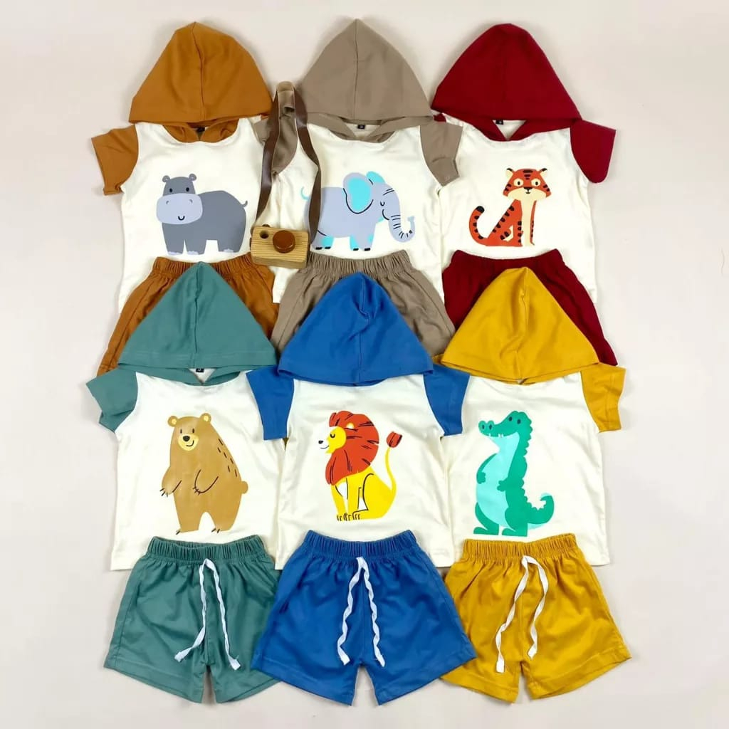 SETELAN HOODIE ANIMAL SBLN PINEAPPLE