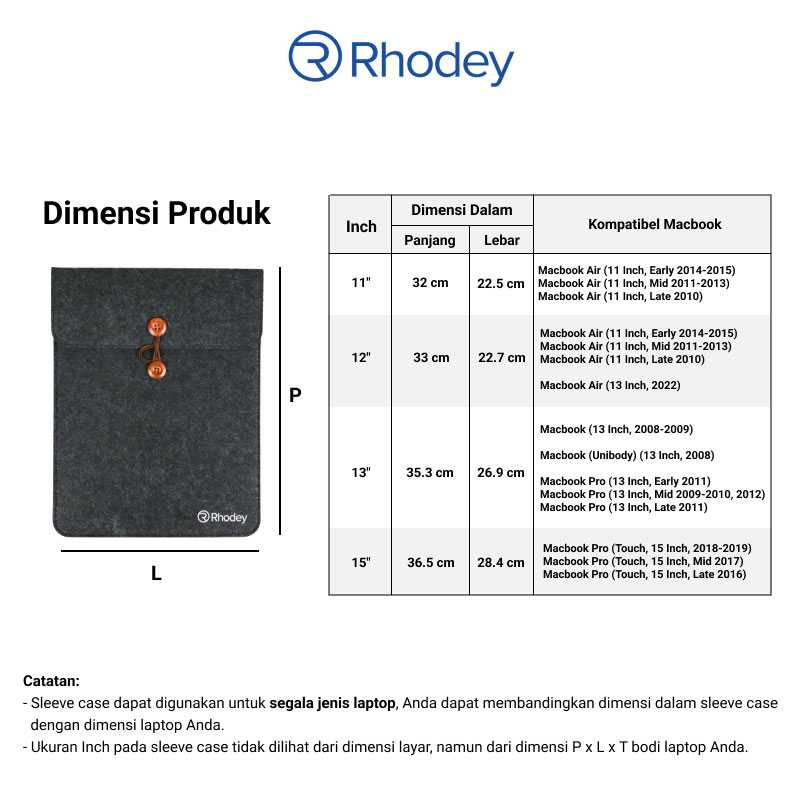 Case Laptop soft sleeve Rhodey