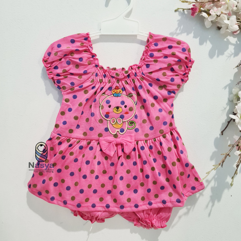 [N-045] Baju Bayi New Born Warna / Setelan sehari-hari anak perempuan (0-6 bulan)