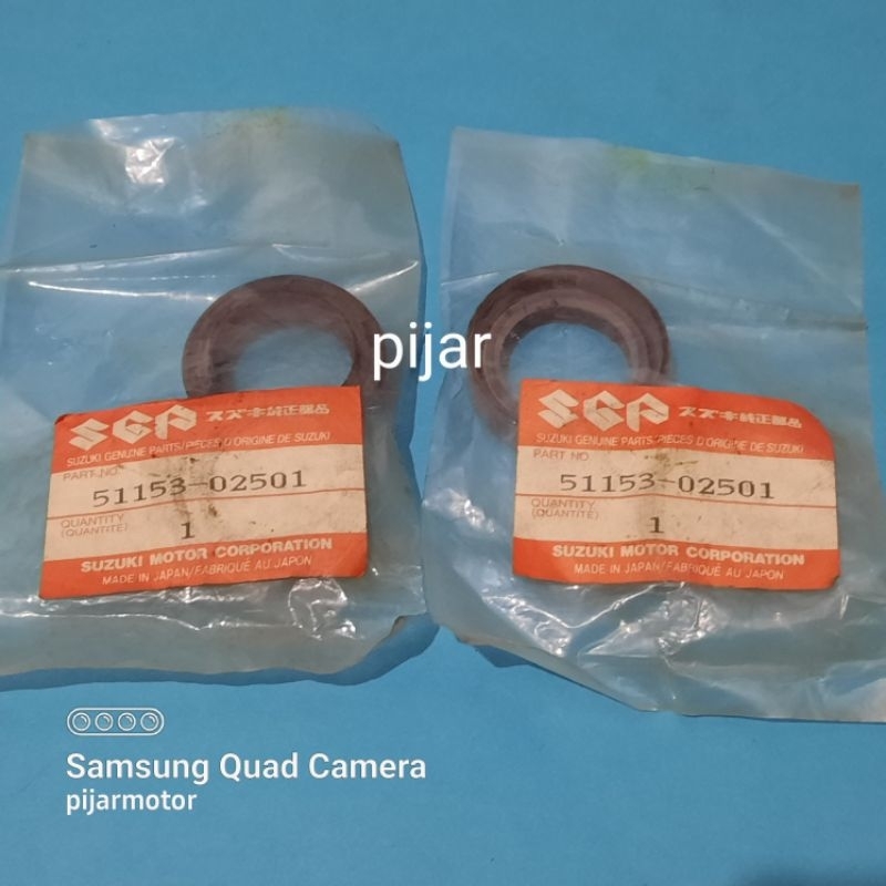 Sepasang Seal As Shock Depan Suzuki RC 80 100 Bravo Sprinter Crystal