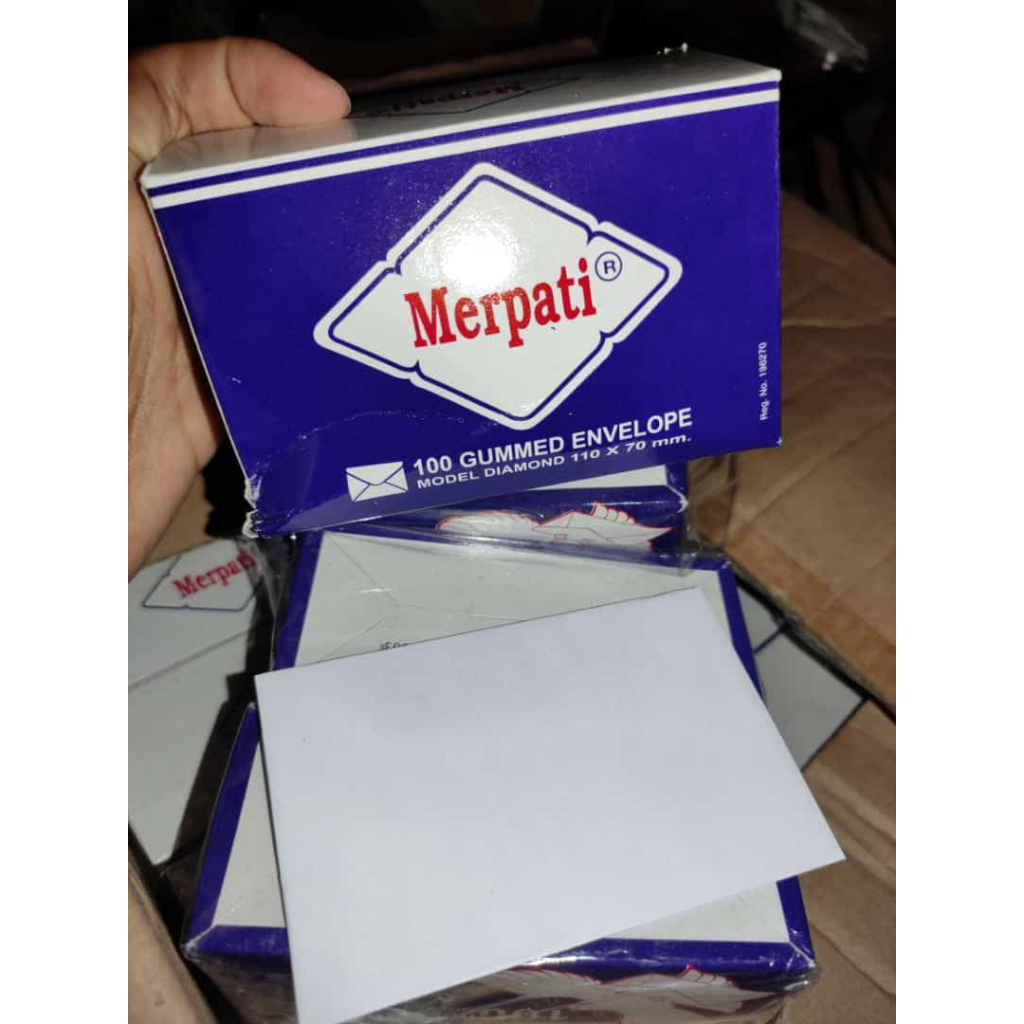 

AMPLOP MERPATI POLOS / Amplop Merpati Kecil Model Diamond ( 110 x 70 mm )