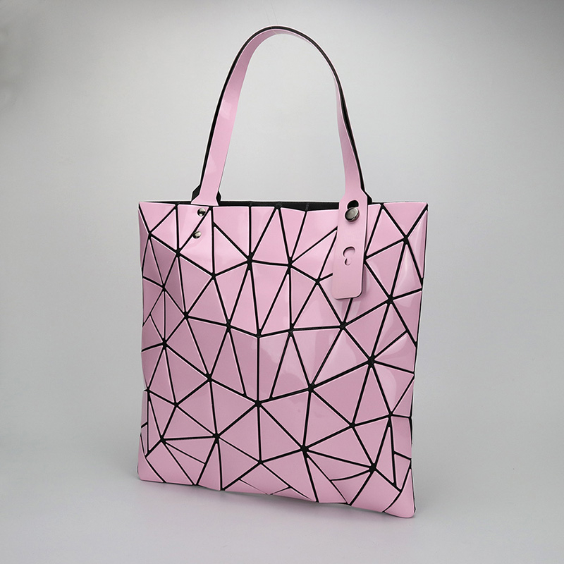 Tote Bag Women Tas Bahu / Jinjing Kulit PU Geometris Shoulder Bag 10198