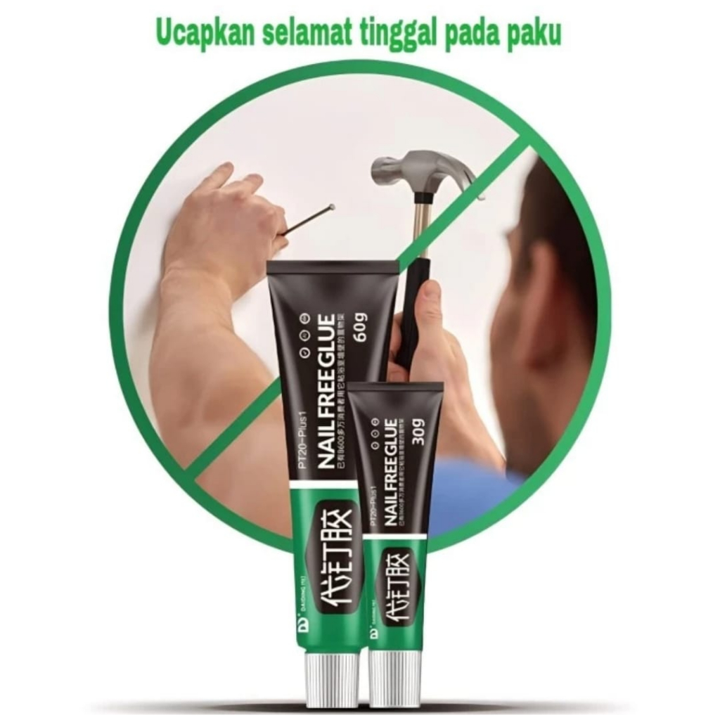 LEM PENGGANTI PAKU TEMBOK ADHESIVE GLUE MURAH / LEM  PENGGANTI PAKU SUPER KUAT
